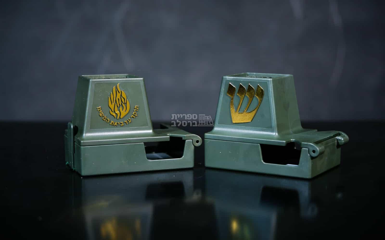 בתי תפילין - מכסה הפלא - דגם האש שלי (חאקי-זהב) – תמונה 11