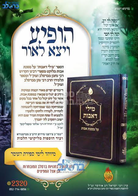 מילי דאבות - פירוש על פרקי אבות - ר' אלתר טעפליקר – תמונה 2